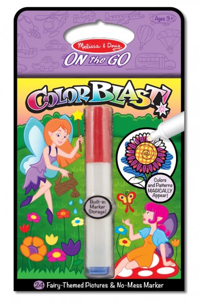 Melissa & Doug รุ่น 5355 Color Blast - Fairy สมุดระบายสีด้วยมาร์กเกอร์ ชุดนางฟ้า ฝึกให้เด็กมีความสนใจในศิลปะ รูปร่าง